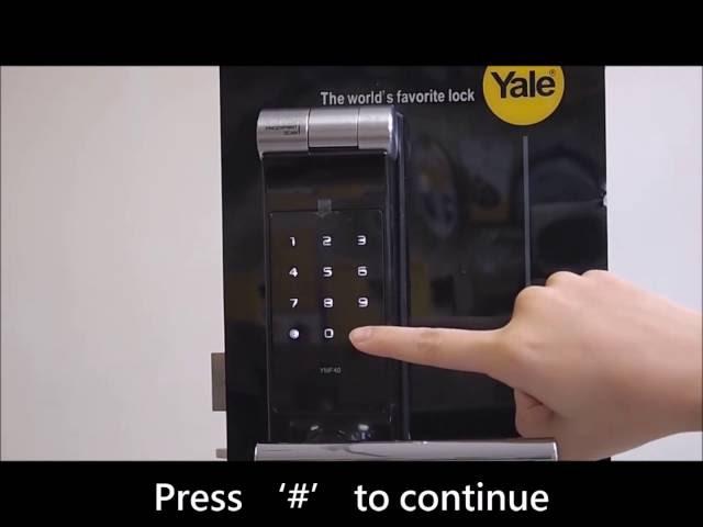 [CRG] YALE digital door lock YMF40 – CH 8 Changing master code advanced mode