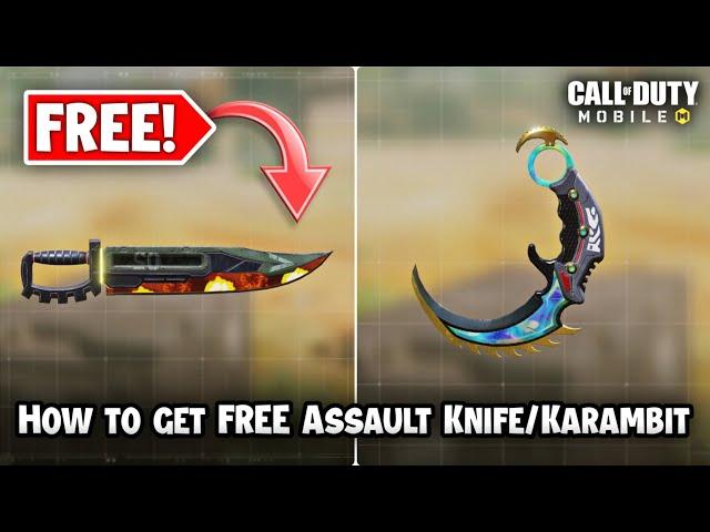 How to get a FREE Assault Knife & Karambit in CODM! (2023)