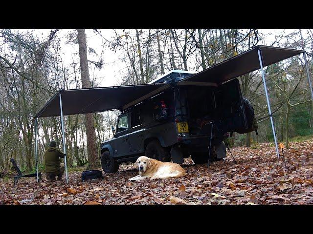 Overnight in a Land Rover 4x4 Camper