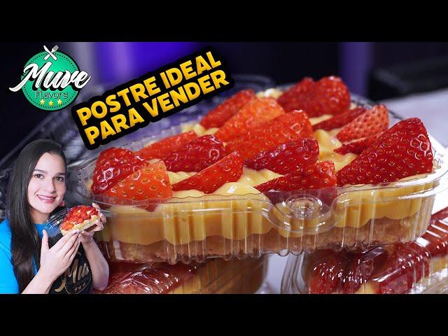 TORTA FRESA CON CREMA PASTELERA INDIVIDUALES IDEAL PARA VENDER | Muve Flavors