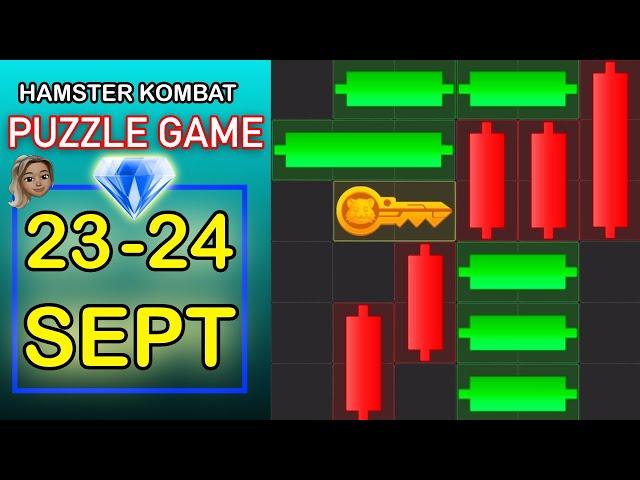 Hamster Kombat puzzle game minigames diamond September 23, September 24