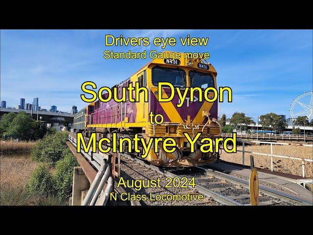 Drivers eye view, South Dynon to McIntyre yard, Aug 2024