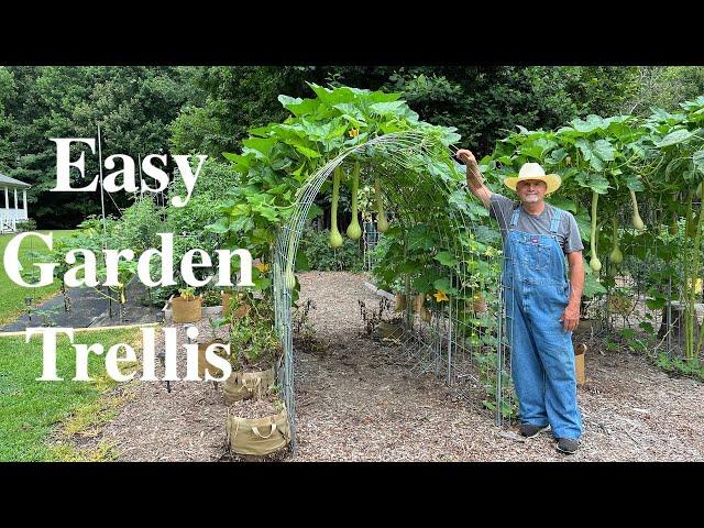 Using Cattle Panels To Make A Garden Trellis!