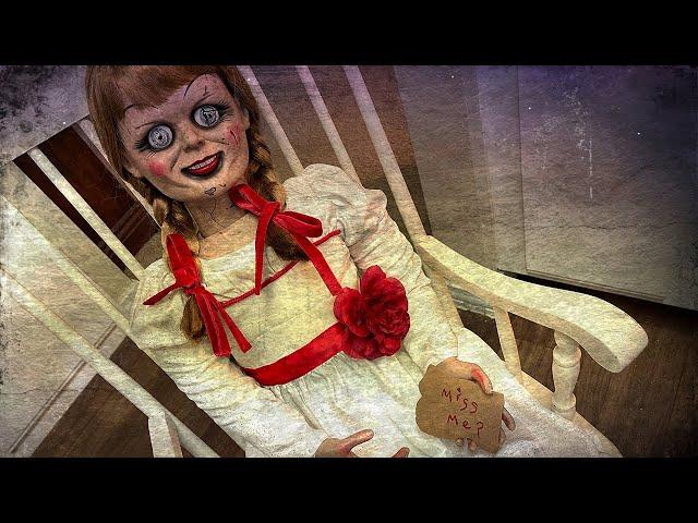 Annabelle Comes Home - 1 to 1 Scale Replica by Trick or Treat Studios! | heytherespookyface