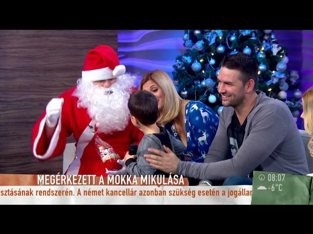 Cukiság! Kucsera Gábor kisfia énekelt a Mikulásnak - tv2.hu/mokka