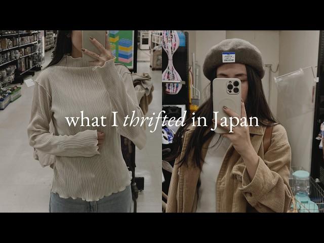 unpack with me  what I packed and what I thrifted (3 weeks in Japan)