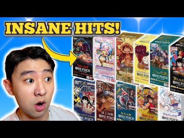 *OPENING EVERY BOOSTER BOX OF ONE PIECE EVER RELEASED! OP01-OP09!! INSANE PULLS!