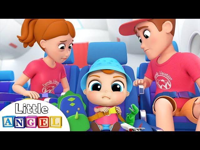 Wear your Seat belt on the Airplane | Good Manners Song | Little Angel Nursery Rhymes & Kids Songs