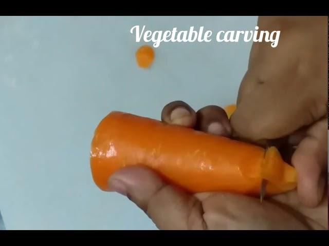 Simple vegetables carving tutorial by abida's design