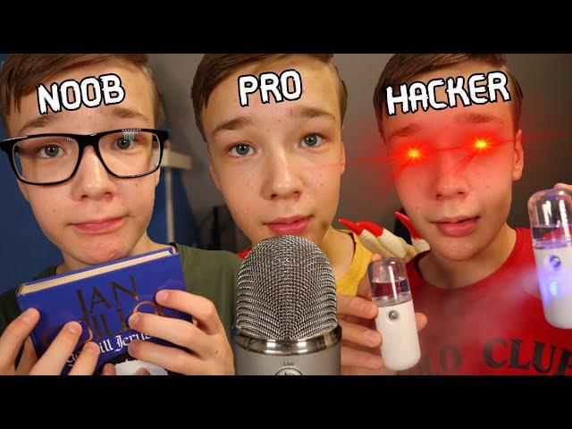 ASMR NOOB VS PRO VS HACKER ASMRTIST