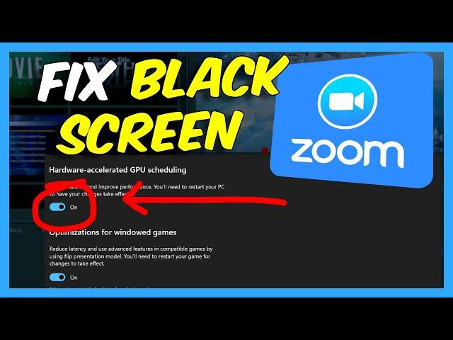 Zoom – How to Fix Black Screen and  Loading Screen issues