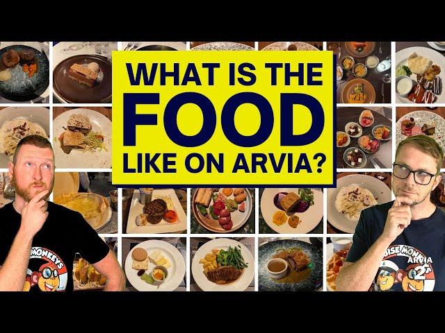 P&O Arvia ALL THE FOOD - Let's Talk Ship - Complimentary & speciality dining venues!