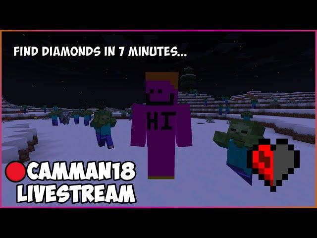 SPEEDRUNNING ITEMS WITH HALF A HEART (HARDCORE MODE) camman18 Full Twitch VOD