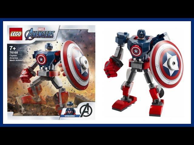 Lego Marvel 76168 | Captain America Mech Armor | Unboxing and Speedbuild for Collectors