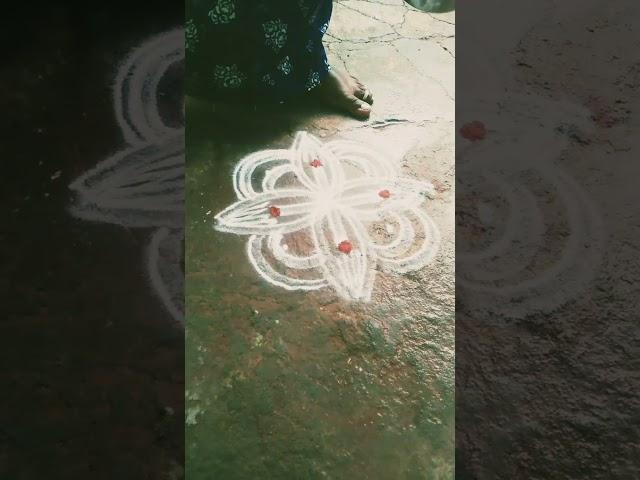 simple Rangoli designs #shorts /chaitra RP
