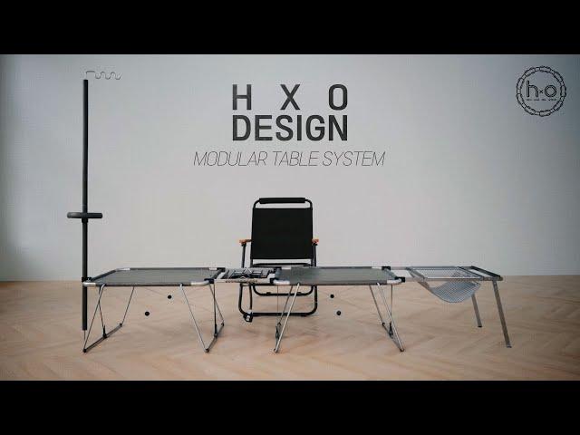 HXO테이블_design modular : 270만 원의 캠핑테이블 세팅 l HXO 파이어스탠드 SETㅣhxo design modularㅣ눈으로만 감상하세요