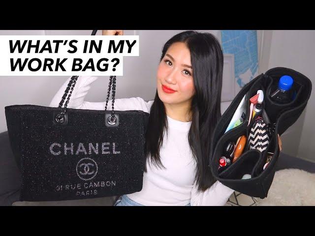 What's In My Work Bag? (Chanel Deauville Tote)