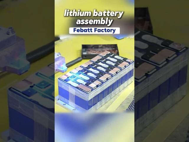 Unbelievable! Watch How Lithium Batteries Are Made #machine #febatt #shorts