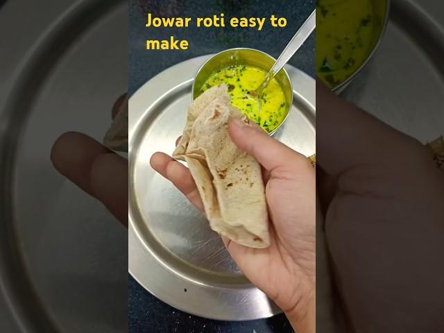 Jowar ki roti without wheat flour is easy to make #shortsfeed