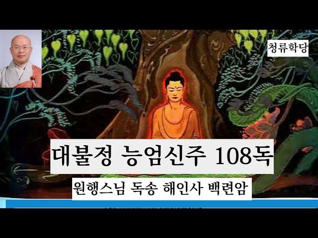 능엄신주 108독 - 원행스님 독송 -  해인사 백련암