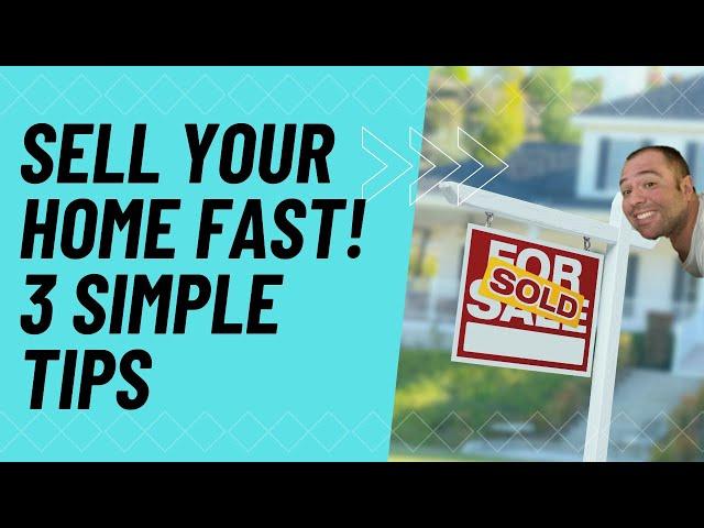 3 Simple Tips to Sell Fast, Housing Market - Orlando Florida