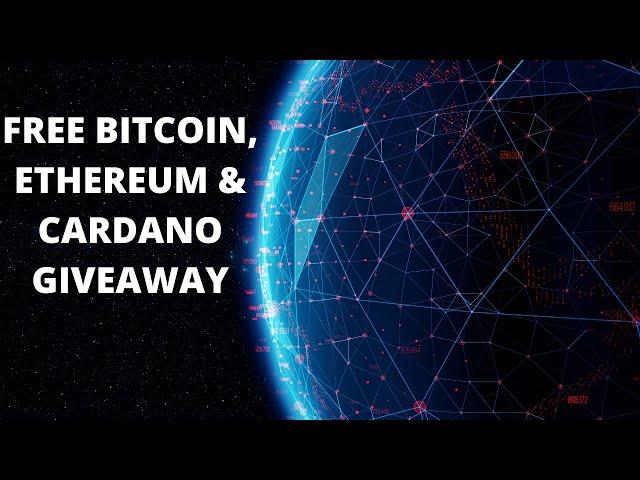 WELCOME TO CRYPTO TRO : BTC ETHEREUM CARDANO GIVEAWAY !!!