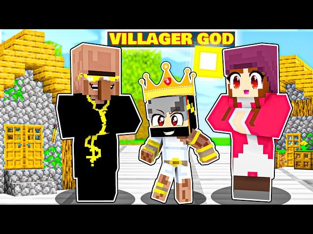 Transforming Into VILLAGER GOD in Minecraft! (Hindi)