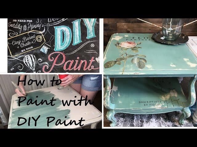 Easy How to Paint with DIY Paint ~ Clay Based Chalk Style Paint