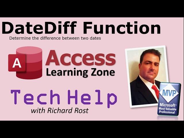 Microsoft Access Number of Days Between Two Dates - DATEDIFF Function - Date Difference - TechHelp
