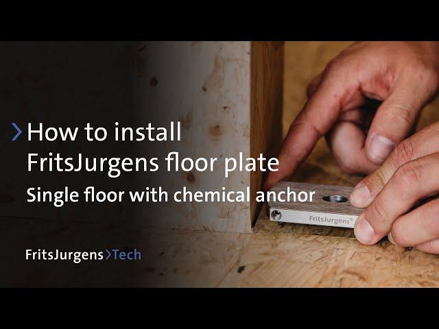 Single floor with chemical anchor - FritsJurgens floor plate installation videos