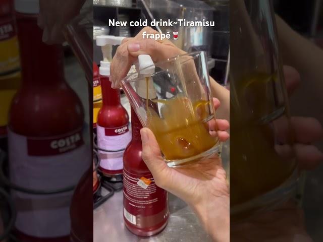 New cold drink in summer ️Tirsmisu frappé | my favorite | Costa coffee