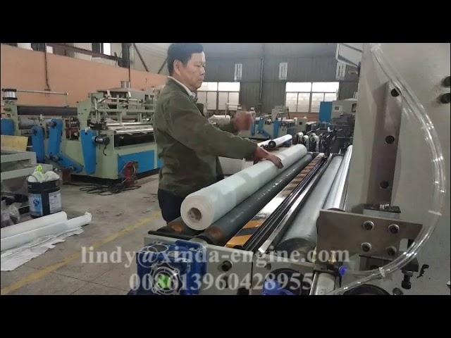 Rewinding machine with color glue lamination samll bobbin and toilet paper