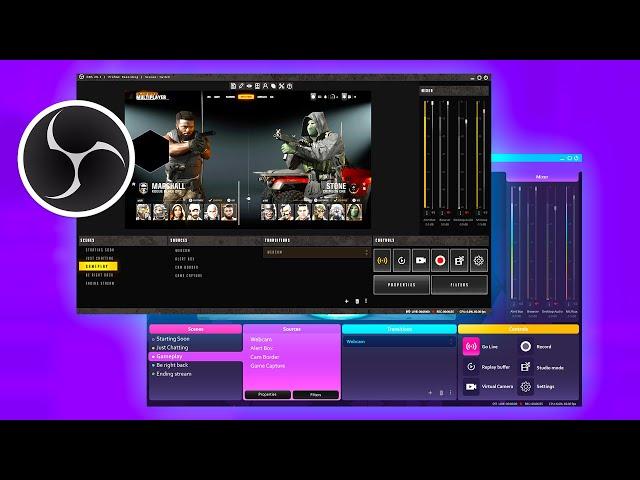 What if OBS Studio Looked Different? Themes concept