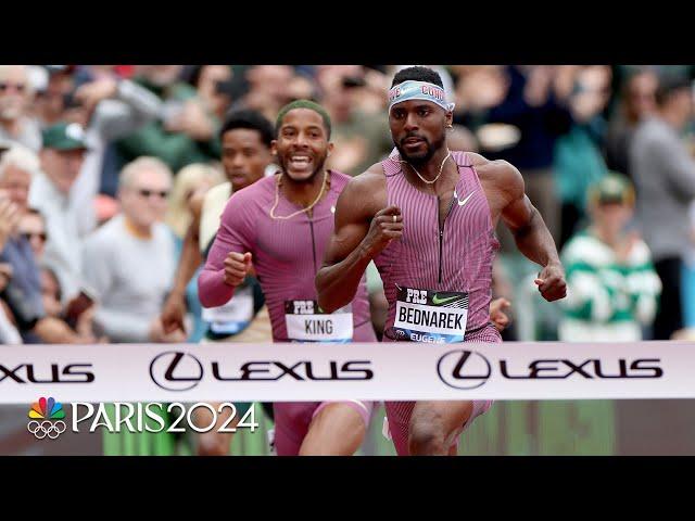 Kenny Bednarek rallies from awkward start to claim Prefontaine 200m (with interview) | NBC Sports