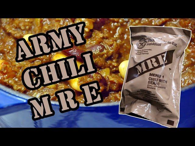 Ration Review: 2017 US MRE Meal Ready To Eat, Menu 1 Chili With Beans