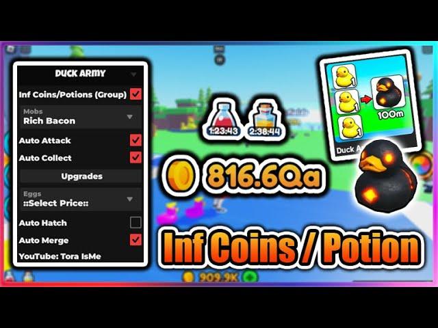 [NEW] Duck Army Script - Infinite Coins / Potions | Auto Farm