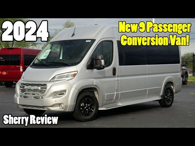 ALL NEW 2024 Ram ProMaster Conversion Van - Seats 9 Passengers! | Sherry Review