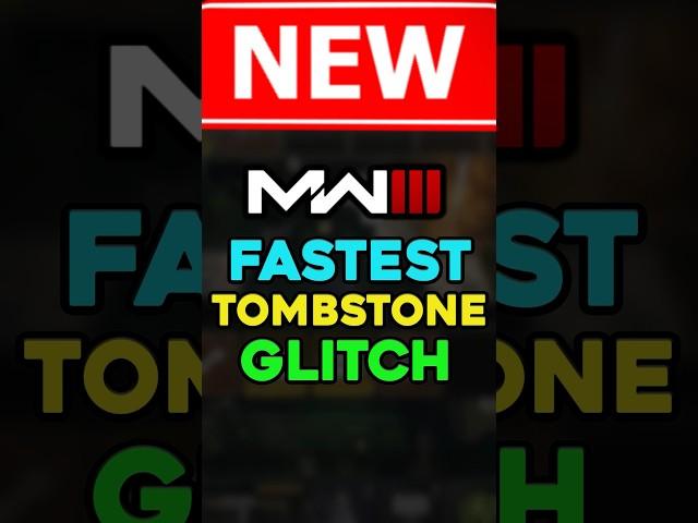 MW3 Fastest TOMBSTONE Glitch (NEW) #mw3 #warzone #callofduty #blackops6 #cod #bo6 #gaming #mwz
