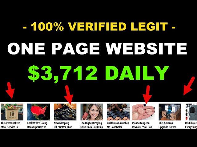 This One Page Website Makes $3,700 A Day!