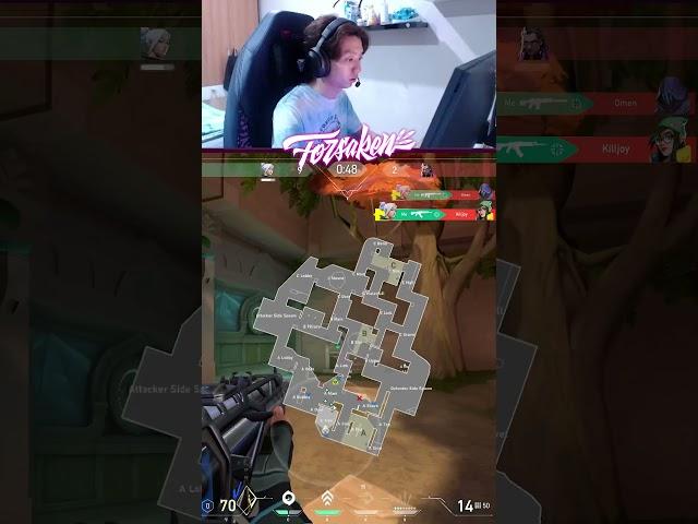 1v4 Clutch, Bro really tried to poppin swing me | PRX F0RSAKEN #SHORTS