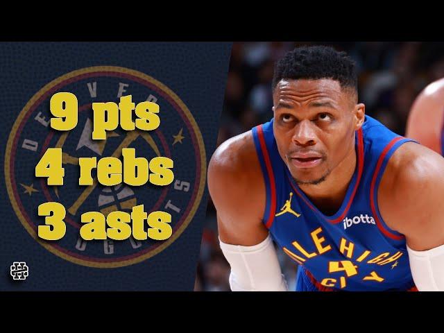 Russell Westbrook 9 pts 4 rebs 3 asts vs Raptors 24/25 season