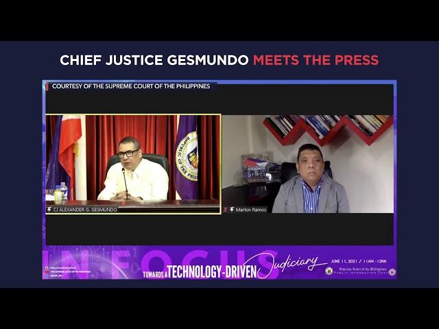 Chief Justice Gesmundo meets the press