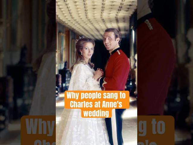 Anne’s wedding: the crowd sang for Charles #royal #kingcharles #princessanne #royalwedding