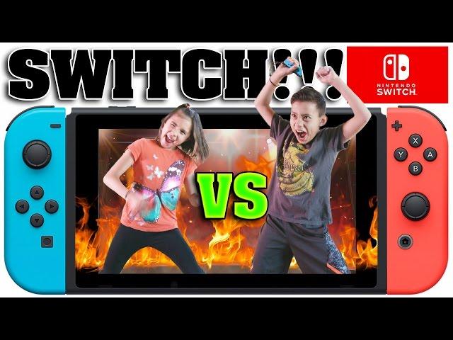 NINTENDO SWITCH CHALLENGE!!! Head to Head Battle with 1-2-Switch!