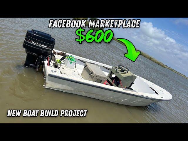 INSANE $600 Facebook Marketplace Water Ready BOAT PURCHASE! - Boat Build Ideas & Removing Equipment