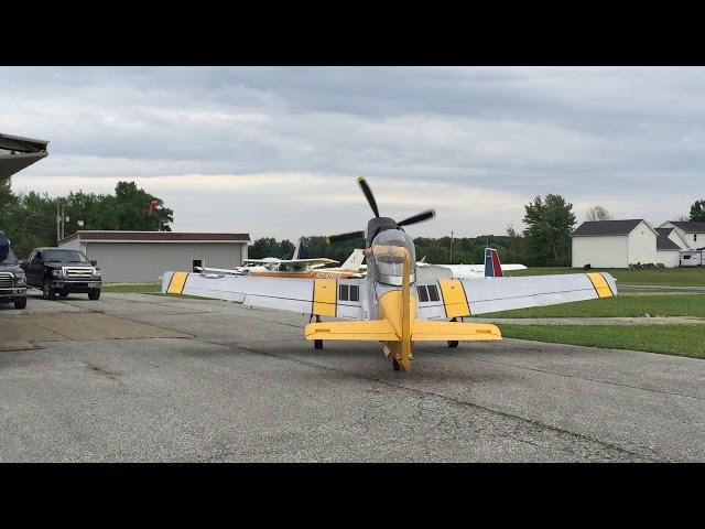 Titan T-51 V8 taxiing away to left