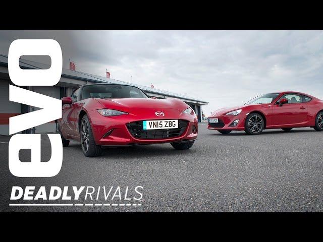 Toyota GT86 vs Mazda MX5 | evo DEADLY RIVALS