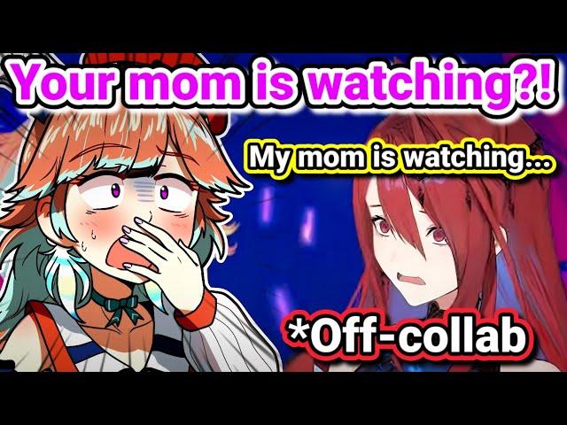 Kiara made Liz sing an unhinged song forgetting that Liz's mom was watching |Hololive|