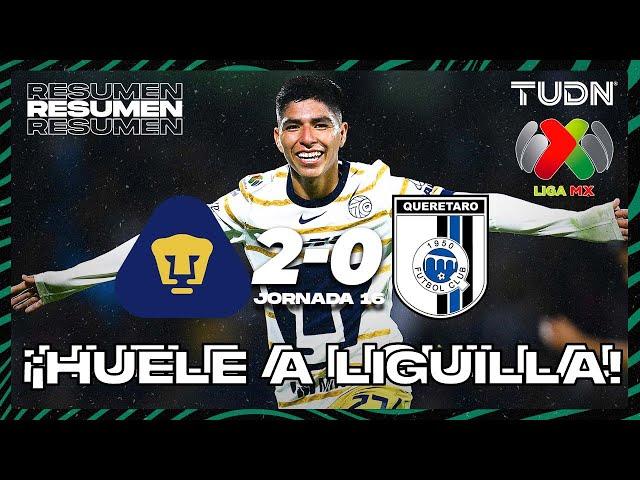 Resumen y goles | Pumas 2-0 Querétaro | Liga Mx -AP2024 - J16 | TUDN