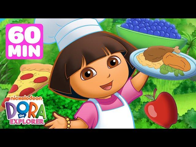 Dora's Yummy Food Marathon! #2  1 Hour of Dora the Explorer | Dora & Friends